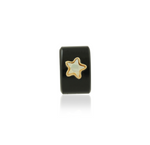 Full Circle Gemstone Pony Bead with 14K Yellow Gold and Gemstone Star Bezel