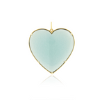 Statement Piece 14K Yellow Gold and Gemstone Jumbo Heart Charm