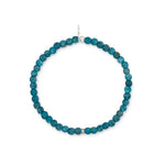 Confident Agate Bracelet with White Gold & Diamond Disk