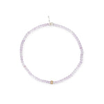 One Of A Kind Itsy Scorolite Gemstone Bracelet with Yellow Gold & Diamond Disk