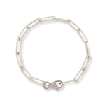 Divine Sterling Silver Paperclip Chain Bracelet