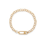 Nostalgic Holiday Gold Fill Round Link Chain Bracelet