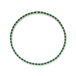Deluxe Green Cubic Zirconia Tennis Necklace