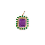 Dazzling 14K Yellow Gold and Gemstone Heirloom Charm