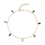 Calypso Adjustable Cubic Zirconia Anklet