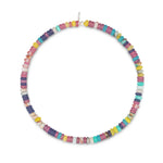 Sticker Book Sparkle Multicolor Jade Gemstone Anklet