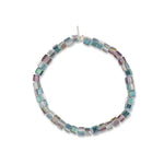 Prism Drip Green Square Crystal Bracelet