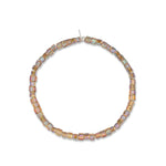 Highlighter Halo Yellow Square Crystal Anklet