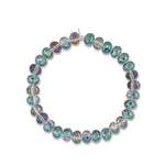 Peacock Beam Jumbo Blue Oval Crystal Anklet