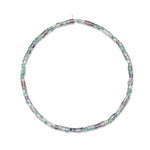 Prism Drip Green Square Crystal Choker