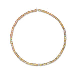 Highlighter Halo Yellow Square Crystal Choker