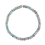 Peacock Beam Jumbo Blue Oval Crystal Choker