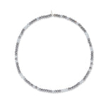 Caviar and Crystal Blue & Gray Crystal Choker
