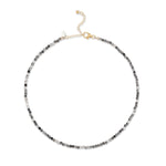Ethereal Gleam Black Rutilated Quartz Adjustable Necklace, 15.00