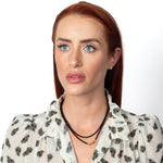 Staple Piece Matte Black Itsy Crystal Double Wrap 33.00