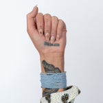 California Dreaming Matte Blue Itsy Crystal Bracelet