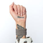 Ambition Matte Gray Itsy Crystal Bracelet