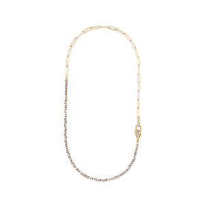 Manifesting The Mailman 2x1 Crystal and Paperclip Chain Necklace
