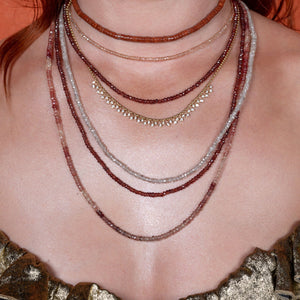 Been There, Dune That Garnet Fixed Necklaces