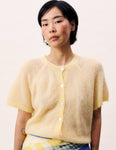 FRNCH Kawasan Yellow Cardigan Sweater