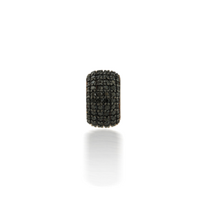Express Yourself 14K Yellow Gold and Half Diamond / Half Black Diamond Spacer