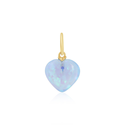 14K Yellow Gold and Gemstone Micro Bubble Hearts