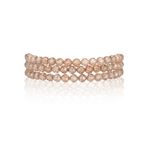 Afternoon Tea Cubic Zirconia 20" Triple Wrap