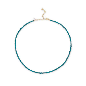Blue Me Away Itsy Cubic Zirconia Adjustable Necklace