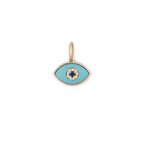 
            
                Load image into Gallery viewer, All Eyes On You 14K Yellow Gold and Gemstone Heirloom Charm
            
        