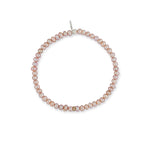 Samantha Itsy Pearl Bracelet with Yellow Gold & Diamond Disk