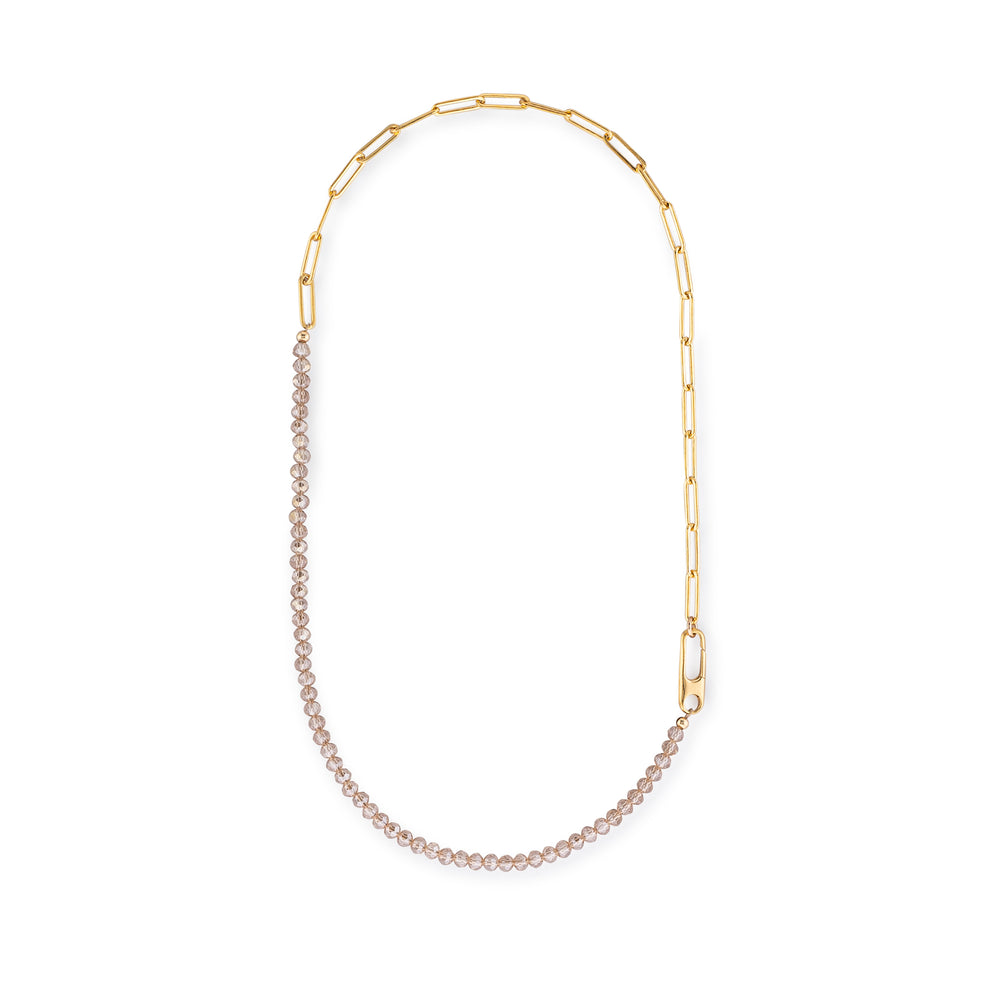 
            
                Load image into Gallery viewer, Sleepover 2x1 Crystal and Paperclip Chain Necklace
            
        
