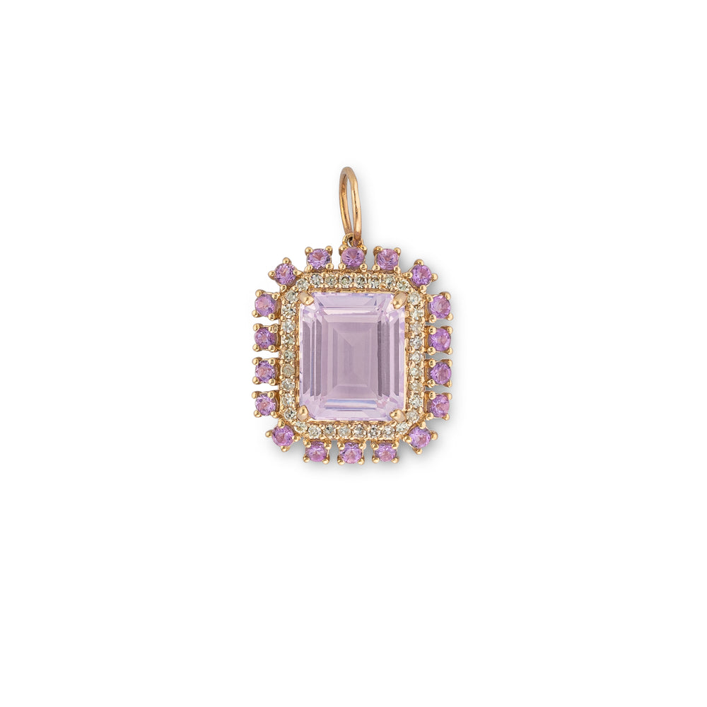 Dazzling 14K Yellow Gold and Gemstone Heirloom Charm