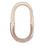 Refined 2x1 Jumbo Crystal and Round Link Chain Necklace