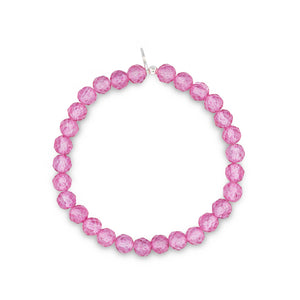 Fruit Punch Glow Jumbo Pink Quartz Gemstone Bracelet
