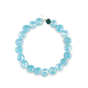Jelly Sandal Jumbo Blue Crystal Bracelet