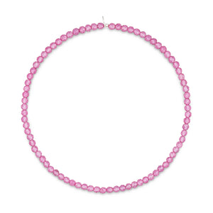 Fruit Punch Glow Jumbo Pink Quartz Gemstone Choker