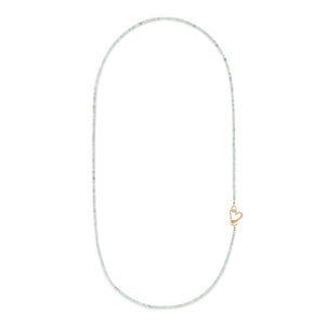Sassy Green Opal Gemstone Double Wrap 33.00" Necklace