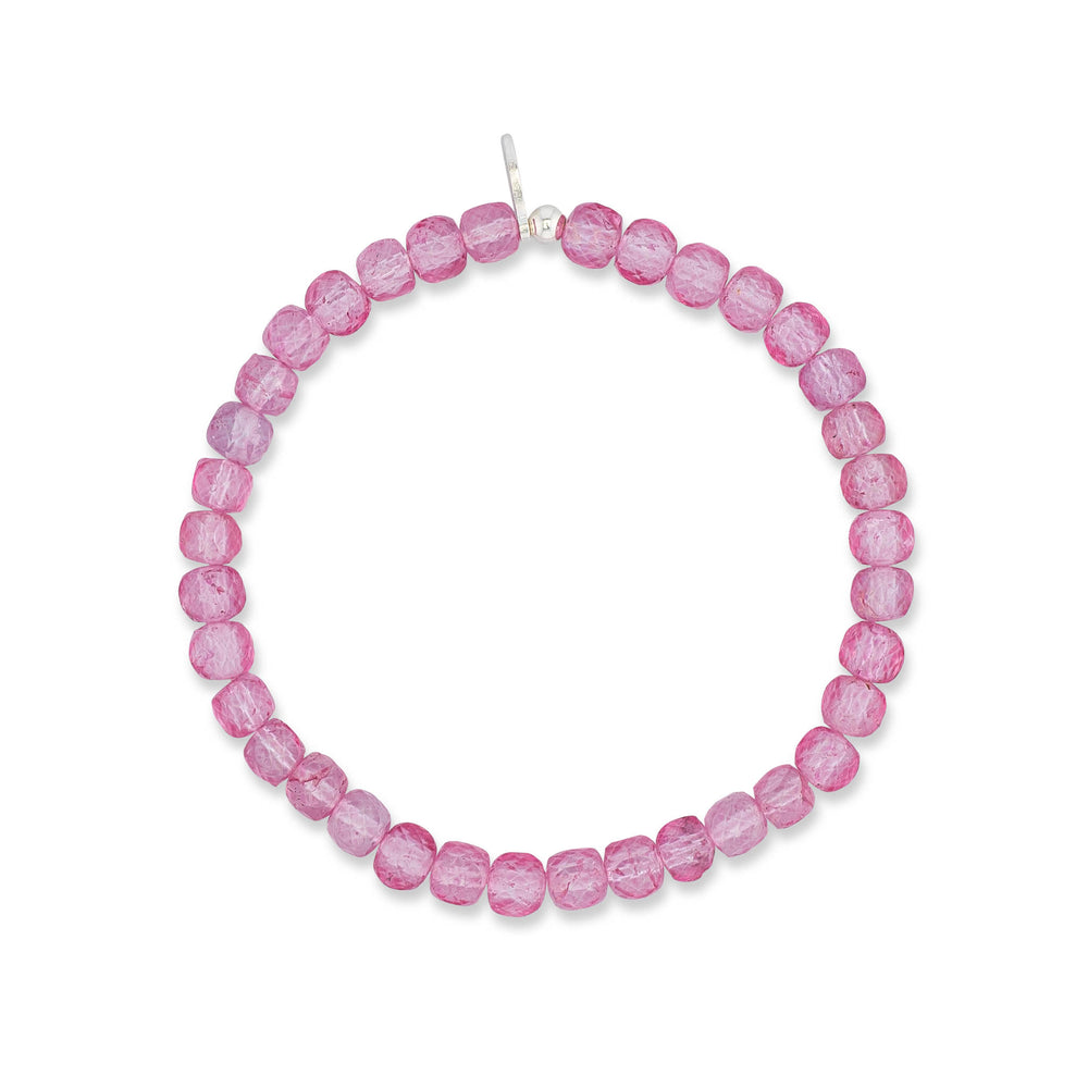 Bubble Burst Pink Quartz Gemstone Bracelet