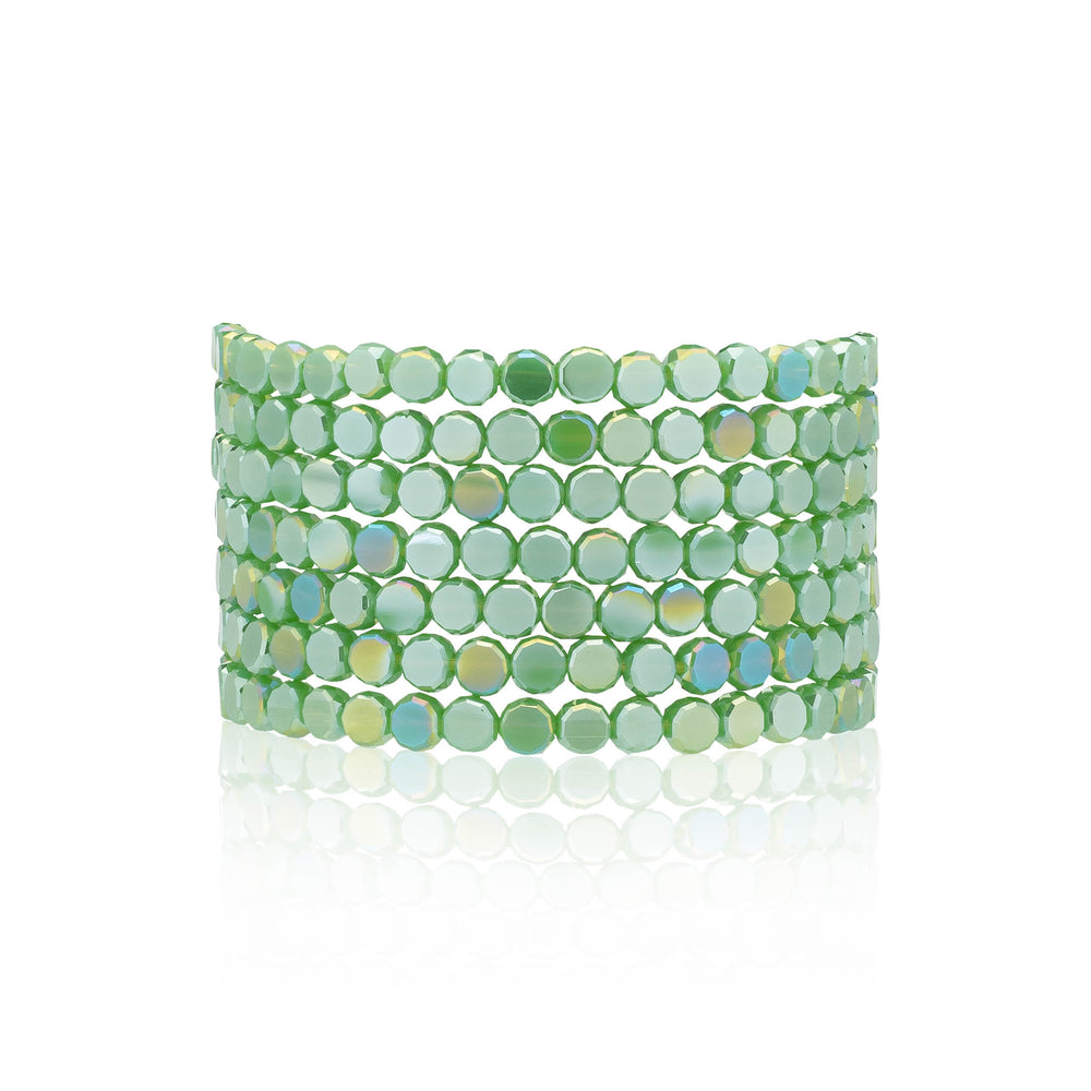 Lime All Yours Green Crystal Seven Wrap