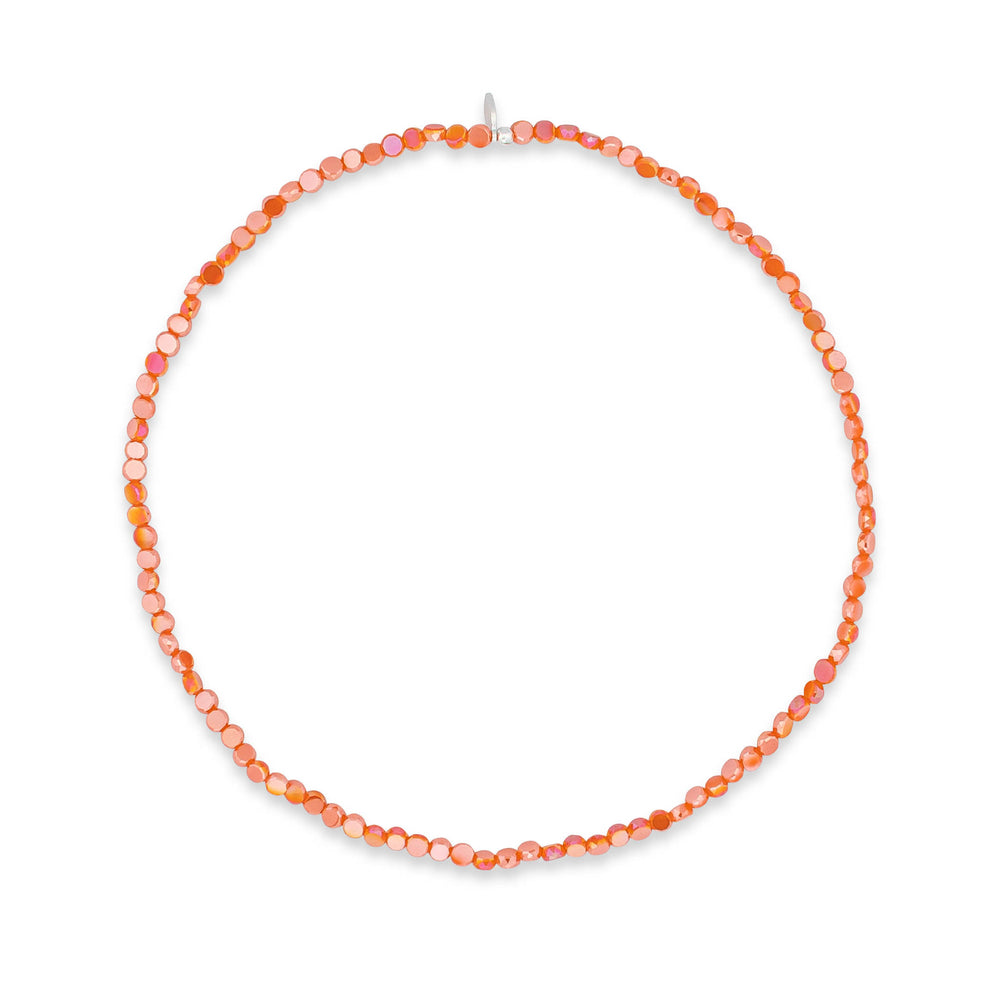 Peach Perfection Orange Crystal Choker