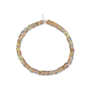 Highlighter Halo Yellow Square Crystal Bracelet