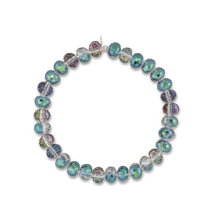 Peacock Beam Jumbo Blue Oval Crystal Anklet