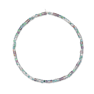 Prism Drip Green Square Crystal Choker