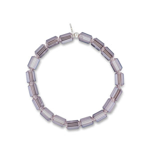 Cinematic Jumbo Lavender Barrel Crystal Bracelet