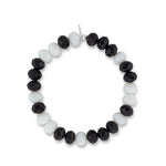Manhattan Muse Jumbo Black & White Crystal Bracelet
