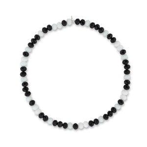 Manhattan Muse Jumbo Black & White Crystal Choker