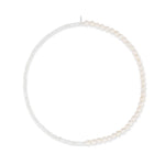 Timeless Allure White Crystal & Pearl Choker