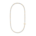 Classic Cadence Jumbo Gray Pearl and Yellow Gold Fill Bead Fixed 36.00