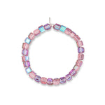 Ultra Violet Jumbo Purple Square Crystal Bracelet