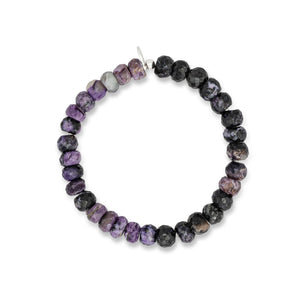 Lilac Mirage Jumbo Ombré Purple Charolite Bracelet